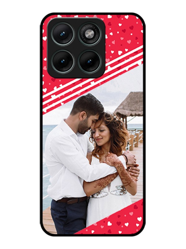 Custom Motorola Edge 70 Fusion Custom Glass Phone Case - Valentines Gift Design