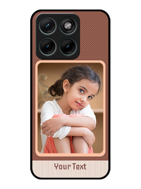 Custom Motorola Edge 70 Fusion Custom Glass Phone Case - Simple Pic Upload Design