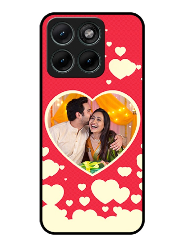 Custom Motorola Edge 70 Fusion Custom Glass Phone Case - Love Symbols Phone Cover Design