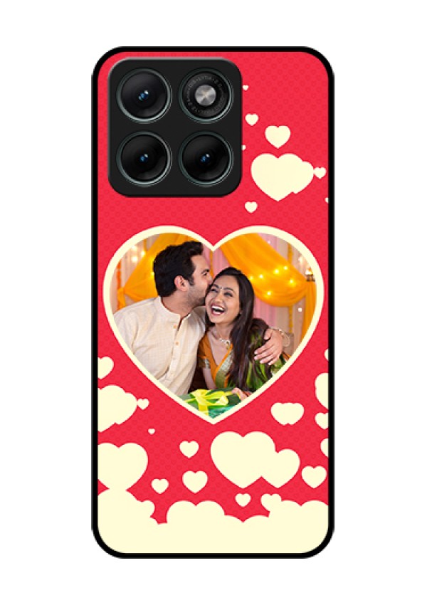 Motorola Edge 70 Fusion Custom Glass Phone Case - Love Symbols Phone Cover Design