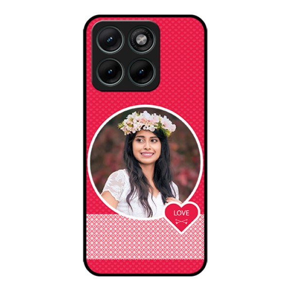 Motorola Edge 70 Fusion Custom Glass Phone Case - Pink Color Pattern Design Motorola Edge 70 Fusion Custom Glass Phone Case - Pink Color Pattern Design