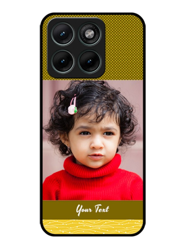 Custom Motorola Edge 70 Fusion Custom Glass Phone Case - Simple Green Color Design
