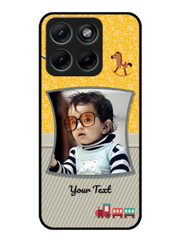Custom Motorola Edge 70 Fusion Custom Glass Phone Case - Baby Picture Upload Design