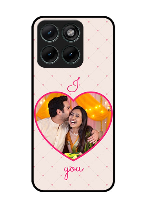 Motorola Edge 70 Fusion Custom Glass Phone Case - Heart Shape Design