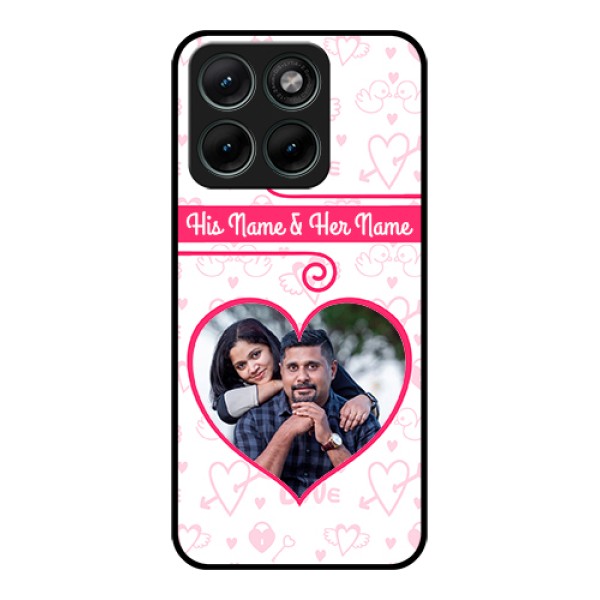 Motorola Edge 70 Fusion Custom Glass Phone Case - Heart Shape Love Design