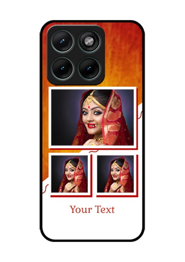 Motorola Edge 70 Fusion Custom Glass Phone Case - Wedding Memories Design