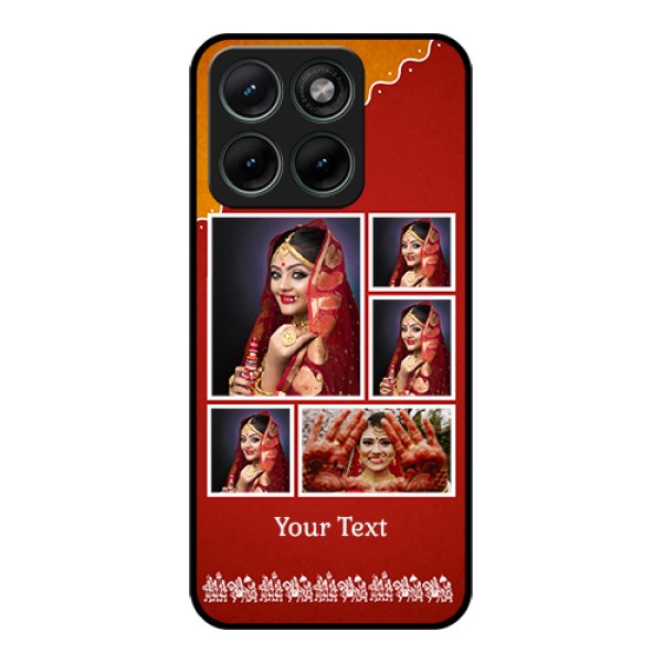 Motorola Edge 70 Fusion Custom Glass Phone Case - Wedding Pic Upload Design
