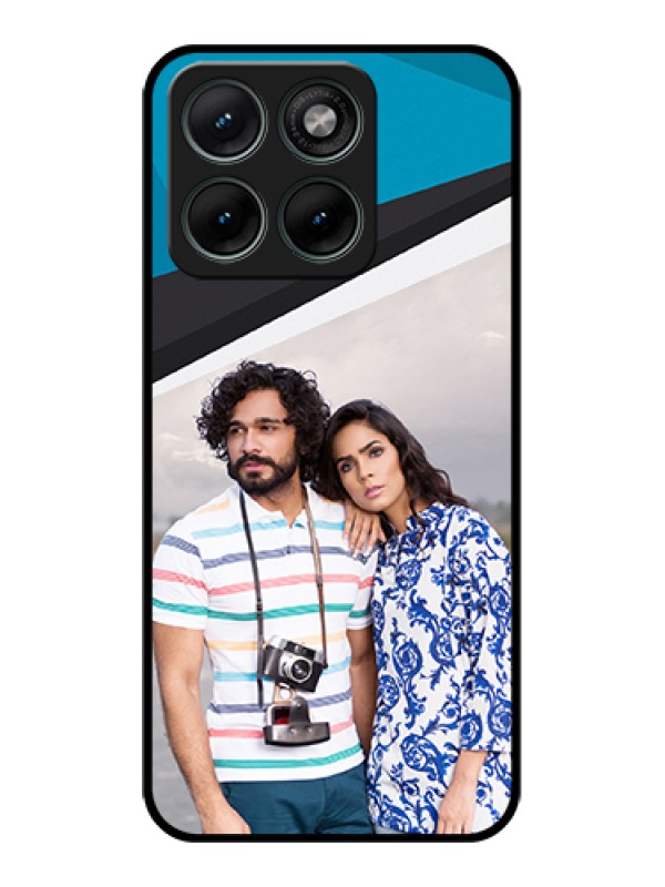 Custom Motorola Edge 70 Fusion Custom Glass Phone Case - Simple Pattern Photo Upload Design