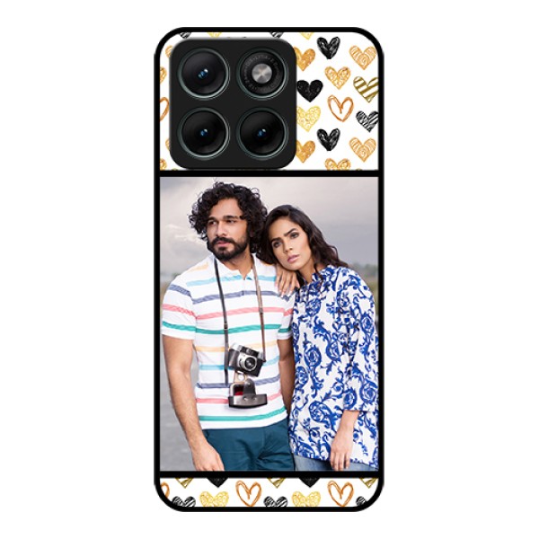 Motorola Edge 70 Fusion Custom Glass Phone Case - Love Symbol Design