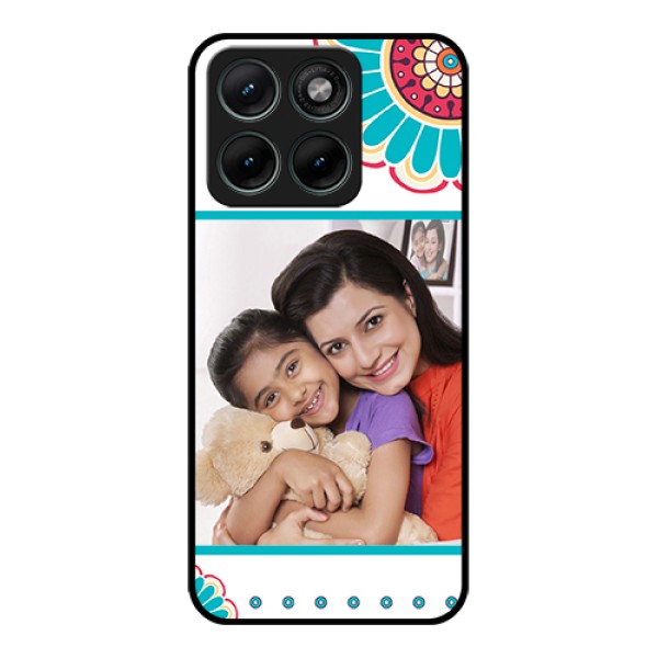 Motorola Edge 70 Fusion Custom Glass Phone Case - Flower Design