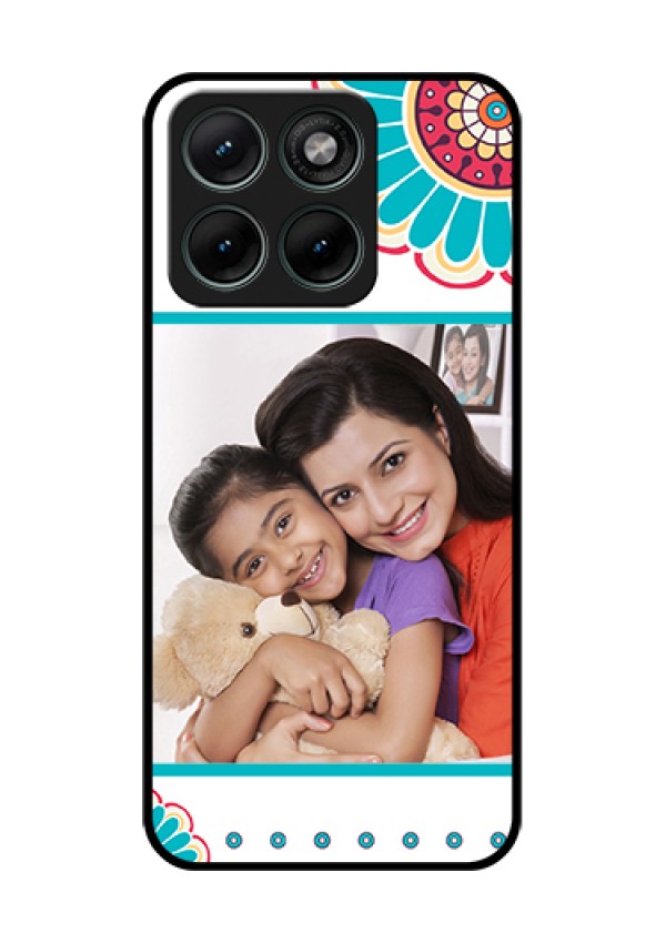Motorola Edge 70 Fusion Custom Glass Phone Case - Flower Design