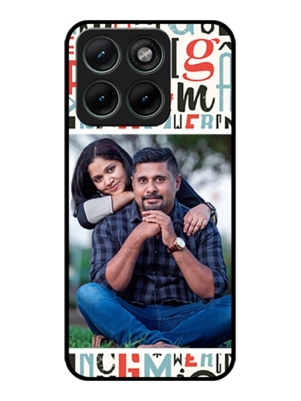 Custom Motorola Edge 70 Fusion Custom Glass Phone Case - Alphabet Design