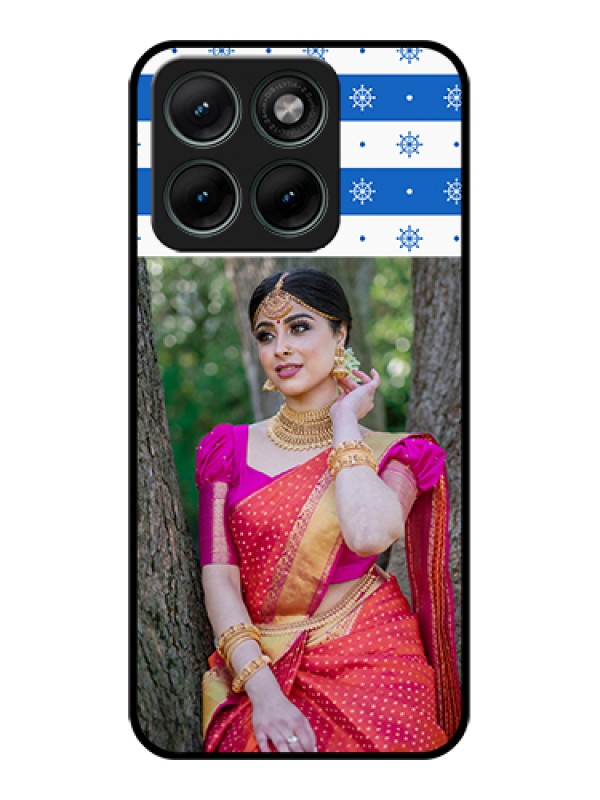 Custom Motorola Edge 70 Fusion Custom Glass Phone Case - Snow Pattern Design