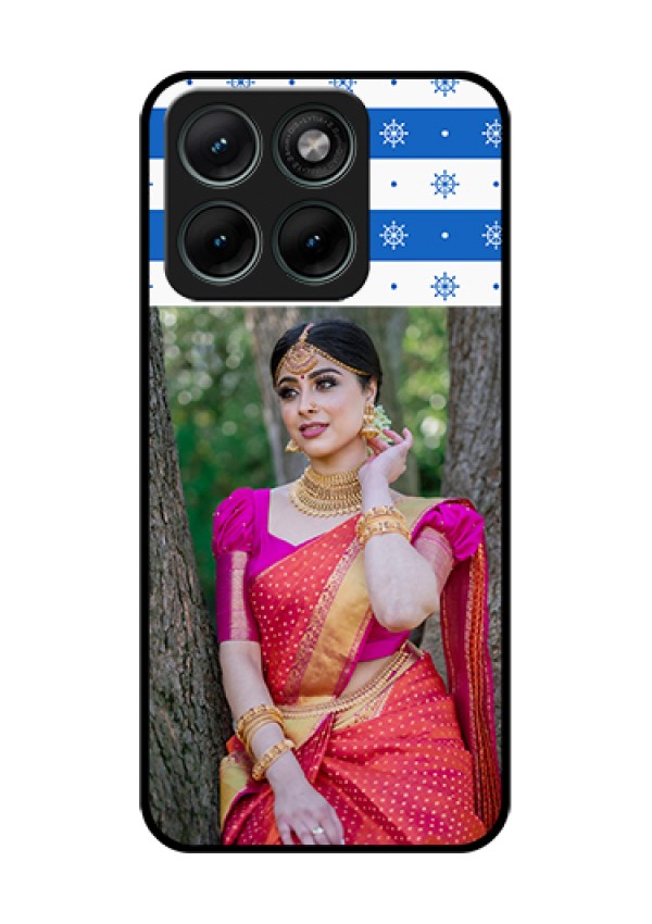 Motorola Edge 70 Fusion Custom Glass Phone Case - Snow Pattern Design