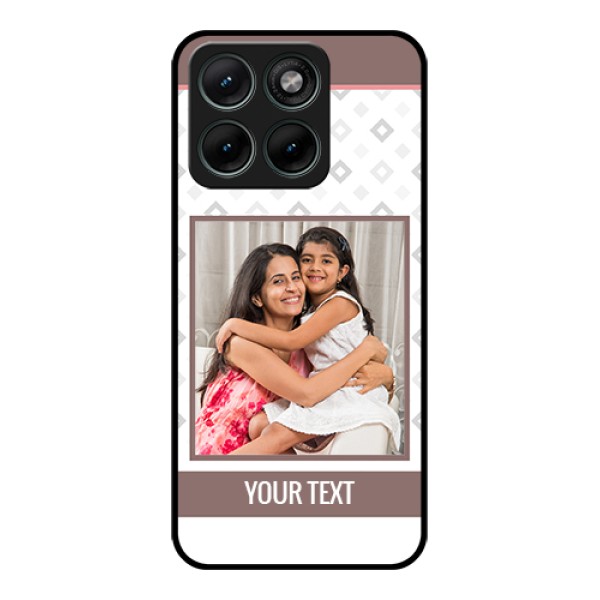 Motorola Edge 70 Fusion Custom Glass Phone Case - Simple Diamond Design Motorola Edge 70 Fusion Custom Glass Phone Case - Simple Diamond Design