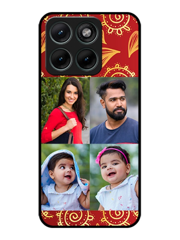 Custom Motorola Edge 70 Fusion Custom Glass Phone Case - 4 Image Traditional Design