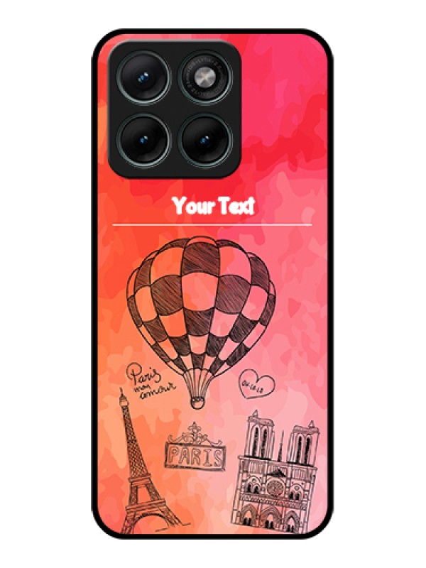 Custom Motorola Edge 70 Fusion Custom Glass Phone Case - Paris Theme Design