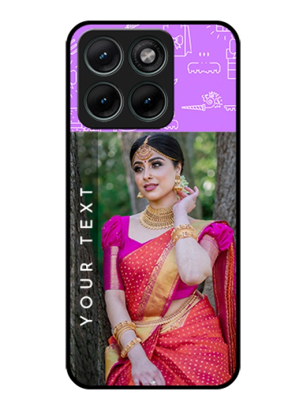 Custom Motorola Edge 70 Fusion Custom Glass Phone Case - Birthday Icons Design
