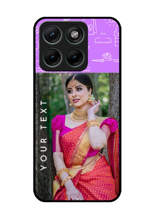 Motorola Edge 70 Fusion Custom Glass Phone Case - Birthday Icons Design