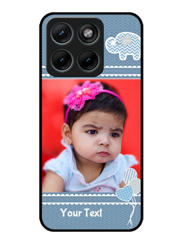 Custom Motorola Edge 70 Fusion Custom Glass Phone Case - With Kids Pattern Design