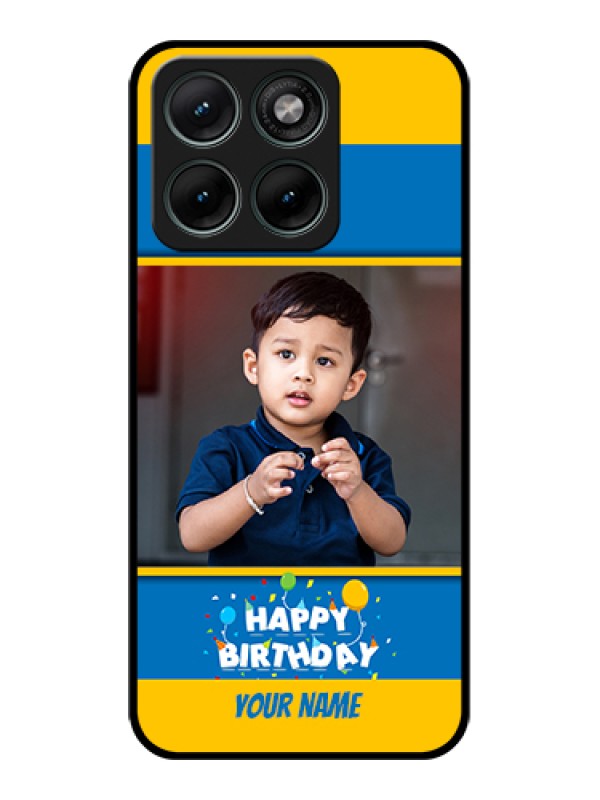 Custom Motorola Edge 70 Fusion Custom Glass Phone Case - Birthday Wishes Design