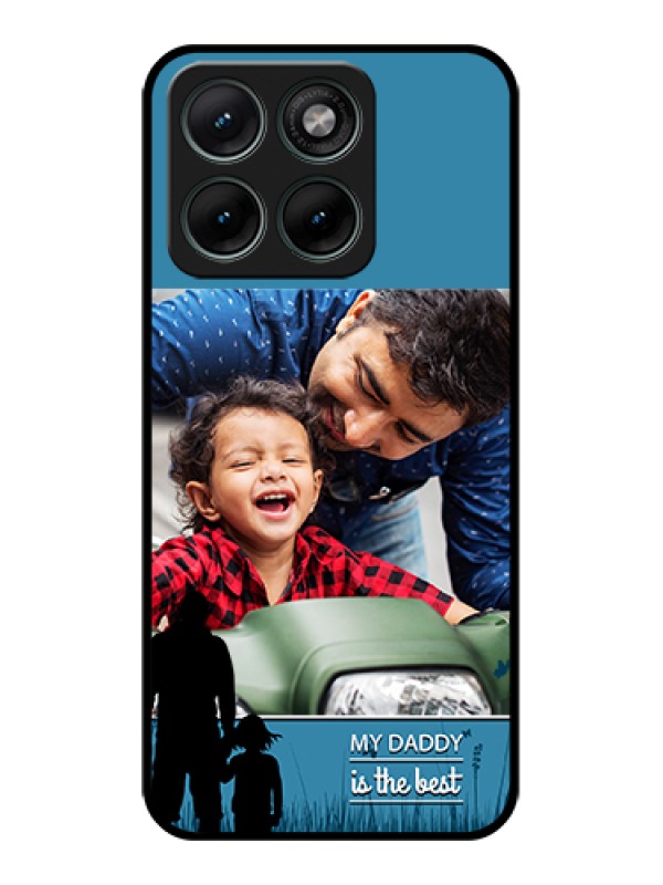 Custom Motorola Edge 70 Fusion Custom Glass Phone Case - Best Dad Design