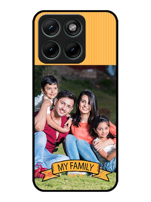 Custom Motorola Edge 70 Fusion Custom Glass Phone Case - My Family Design