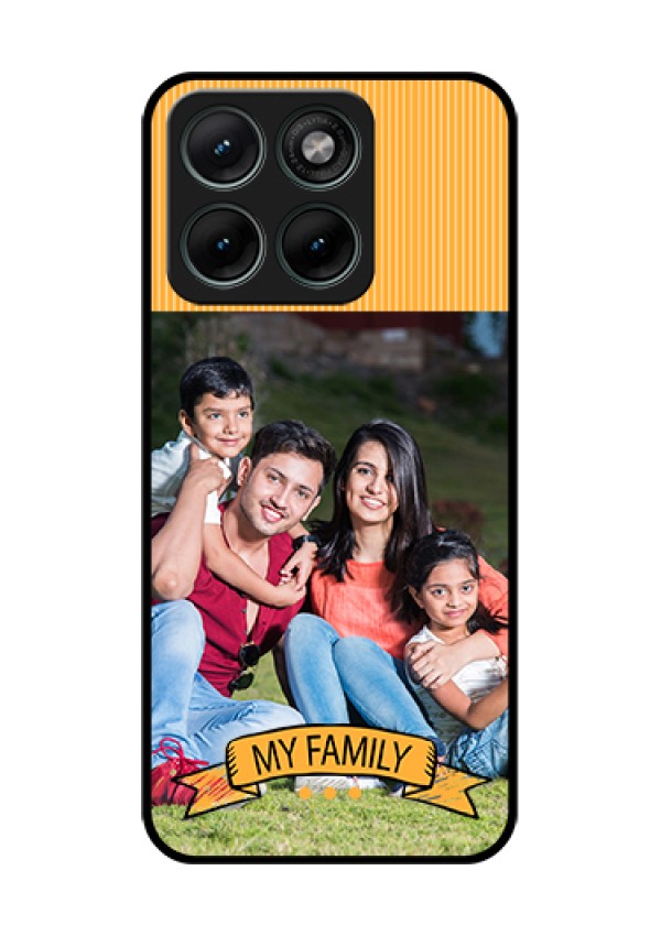 Motorola Edge 70 Fusion Custom Glass Phone Case - My Family Design