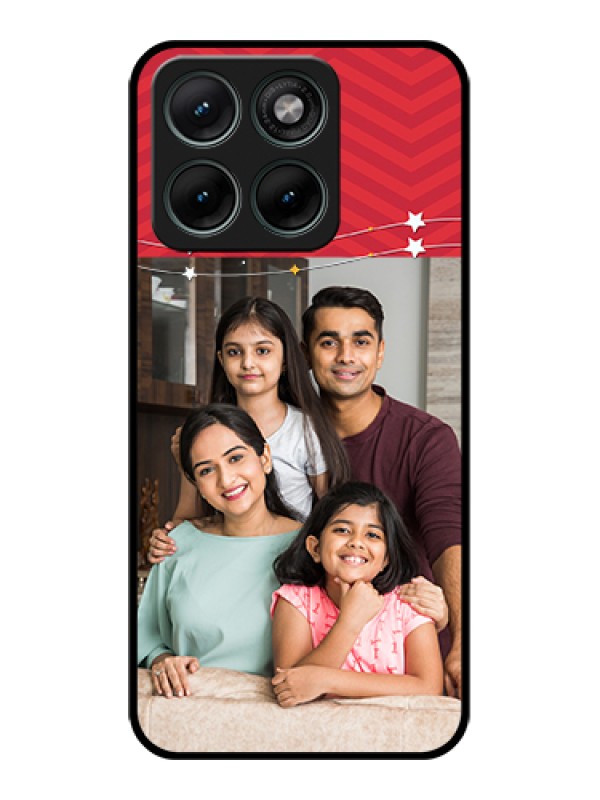 Custom Motorola Edge 70 Fusion Custom Glass Phone Case - Happy Family Design