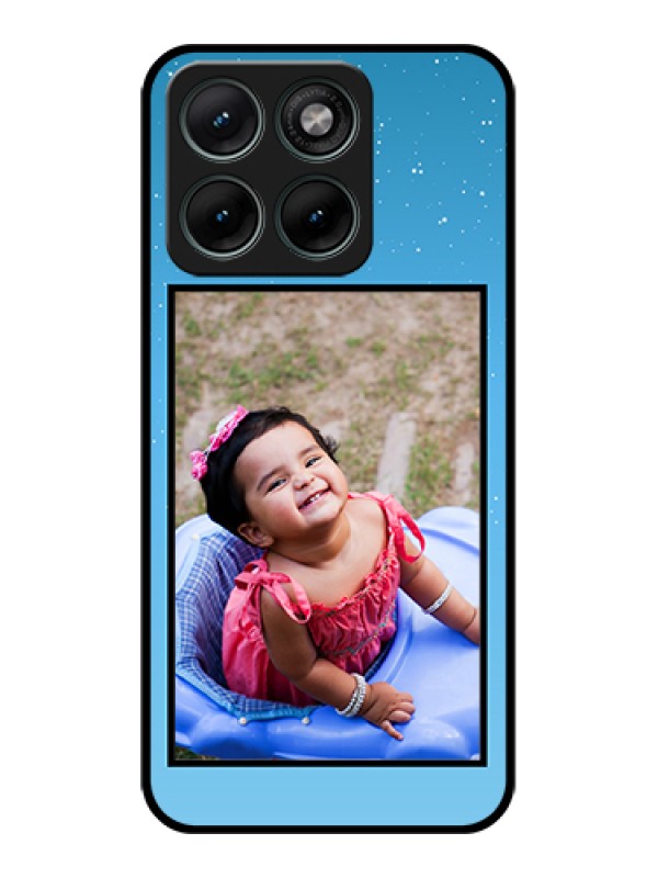 Custom Motorola Edge 70 Fusion Custom Glass Phone Case - Wave Pattern Colorful Design