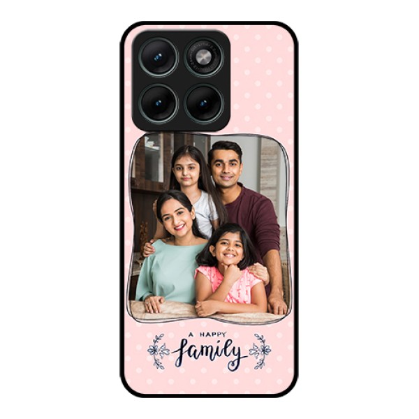 Motorola Edge 70 Fusion Custom Glass Phone Case - Family With Dots Design Motorola Edge 70 Fusion Custom Glass Phone Case - Family With Dots Design