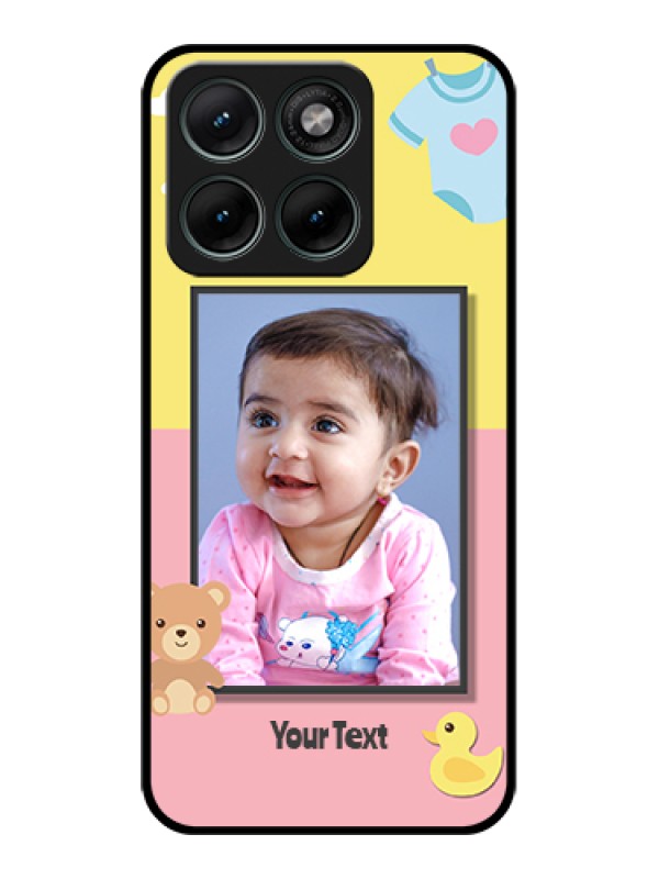 Custom Motorola Edge 70 Fusion Custom Glass Phone Case - Kids 2 Color Design