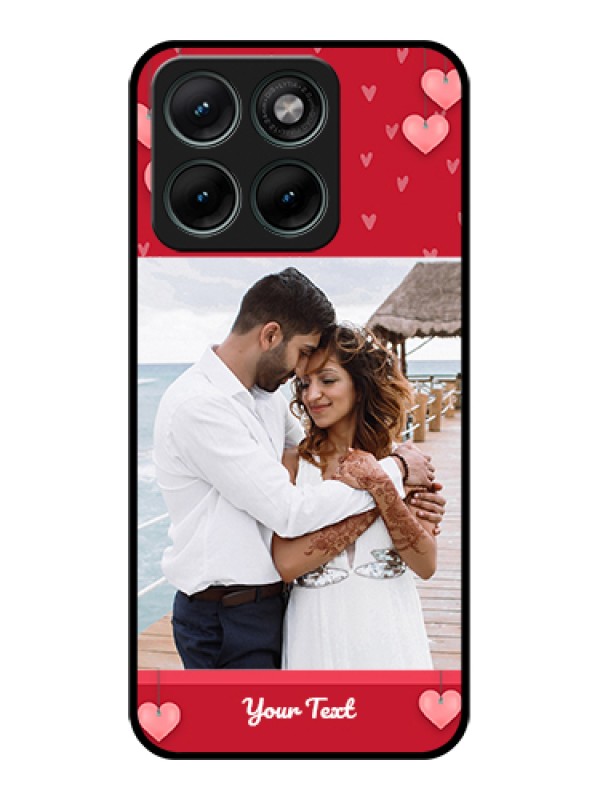 Custom Motorola Edge 70 Fusion Custom Glass Phone Case - Valentines Day Design
