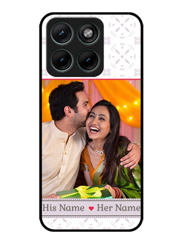Custom Motorola Edge 70 Fusion Custom Glass Phone Case - With Photo And Ethnic Design