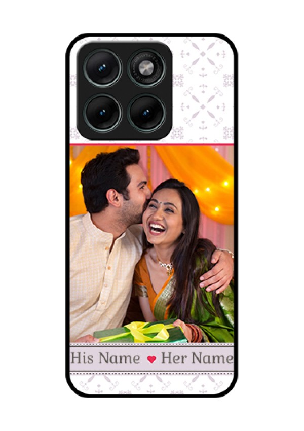 Motorola Edge 70 Fusion Custom Glass Phone Case - With Photo And Ethnic Design