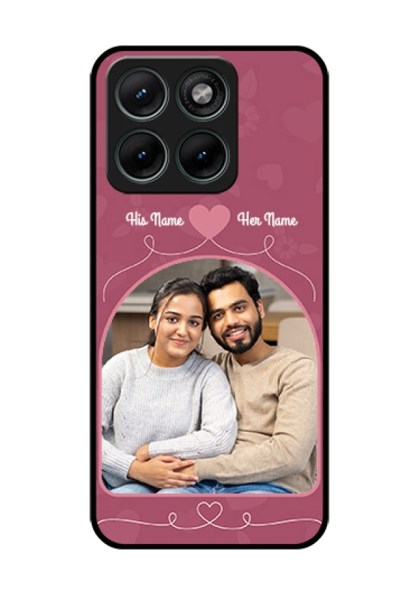 Motorola Edge 70 Fusion Custom Glass Phone Case - Love Floral Design