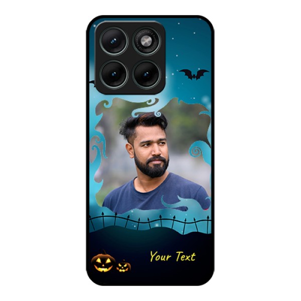 Motorola Edge 70 Fusion Custom Glass Phone Case - Halloween Frame Design
