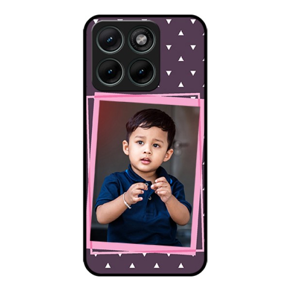 Motorola Edge 70 Fusion Custom Glass Phone Case - Triangle Pattern Dotted Design Motorola Edge 70 Fusion Custom Glass Phone Case - Triangle Pattern Dotted Design