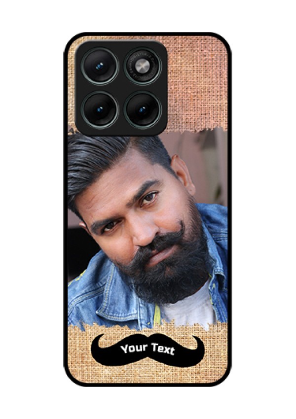 Motorola Edge 70 Fusion Custom Glass Phone Case - With Texture Design