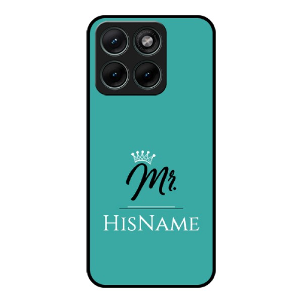 Motorola Edge 70 Fusion Custom Glass Phone Case - Mr With Name Design