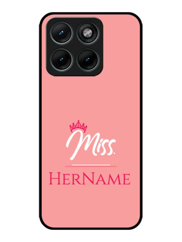 Custom Motorola Edge 70 Fusion Custom Glass Phone Case - Mrs With Name Design