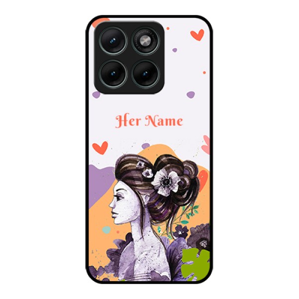 Motorola Edge 70 Fusion Custom Glass Phone Case - Woman And Nature Design