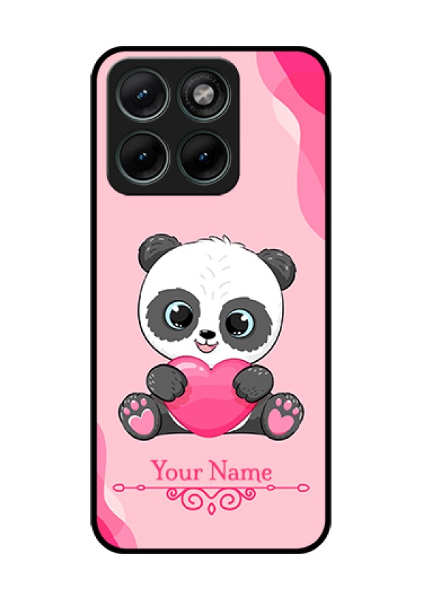 Motorola Edge 70 Fusion Custom Glass Phone Case - Cute Panda Design
