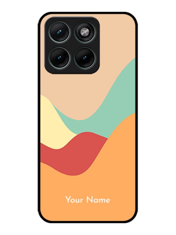 Custom Motorola Edge 70 Fusion Custom Glass Phone Case - Ocean Waves Multi - Colour Design