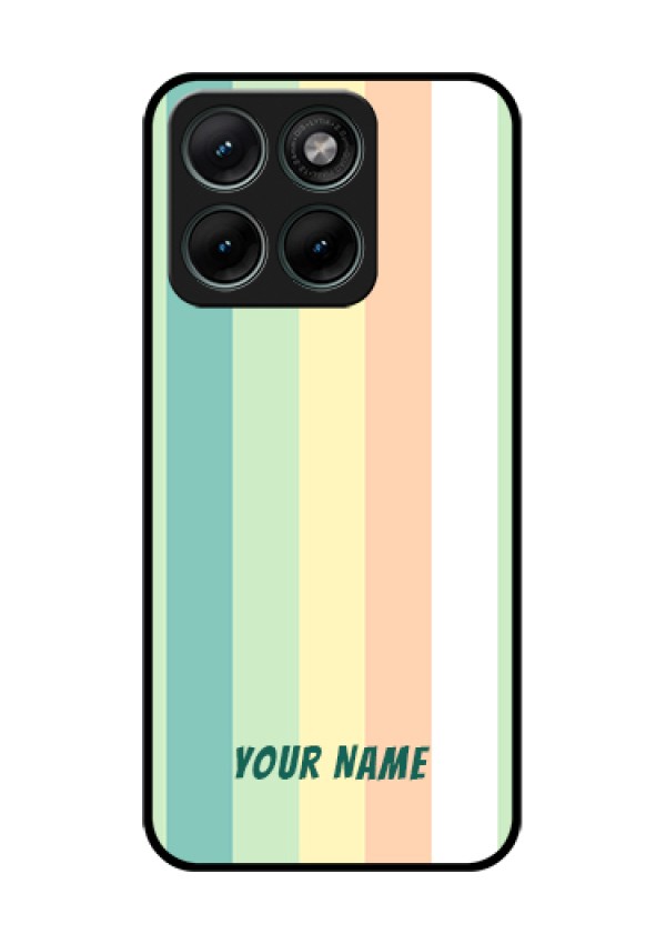 Motorola Edge 70 Fusion Custom Glass Phone Case - Multi - Colour Stripes Design
