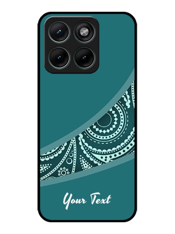 Custom Motorola Edge 70 Fusion Custom Glass Phone Case - Semi Visible Floral Design