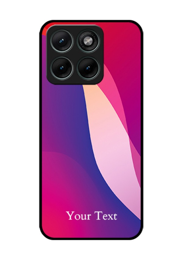Motorola Edge 70 Fusion Custom Glass Phone Case - Digital Abstract Overlap Design