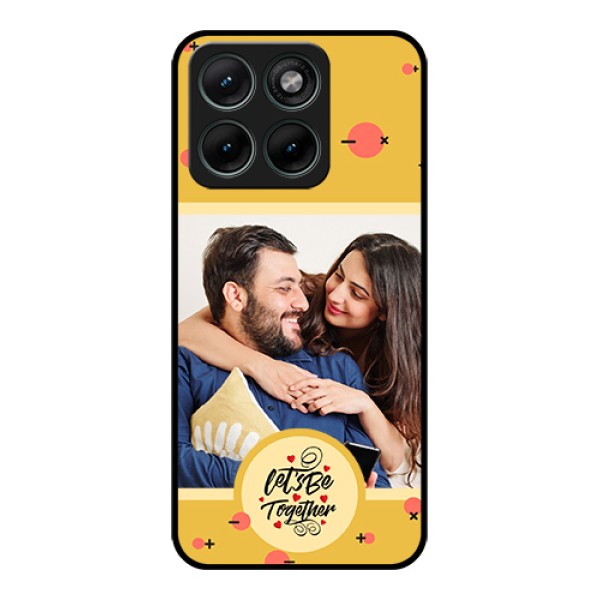 Motorola Edge 70 Fusion Custom Glass Phone Case - Lets Be Together Design Motorola Edge 70 Fusion Custom Glass Phone Case - Lets Be Together Design