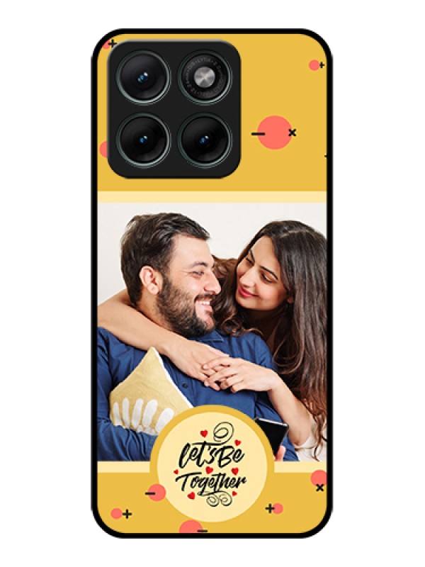 Custom Motorola Edge 70 Fusion Custom Glass Phone Case - Lets Be Together Design