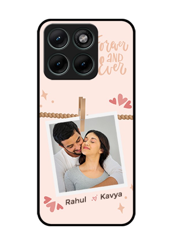 Motorola Edge 70 Fusion Custom Glass Phone Case - Forever And Ever Love Design